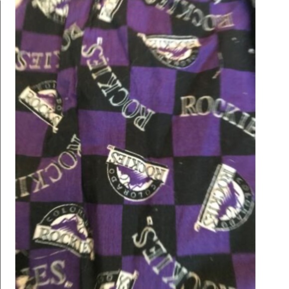 Vintage Colorado Rockies boxers youth large athletic purple mlb - Picture 2 of 3